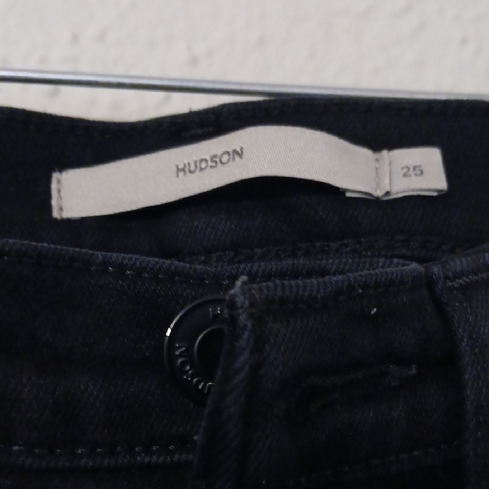 Hudson Jeans‎ Black Straight Leg Denim - Picture 2 of 8